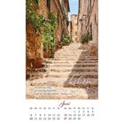 Text: "Ich bin der Weg, ich bin die Wahrheit, und ich bin das Leben! Johannes 14,6." Juni-Kalender unter Treppe mit Pflanzen.