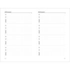 Zwei Seiten mit "Adressen" als Überschrift, nummerierte Zeilen von 1 bis 6, links Seite 152, rechts Seite 153.