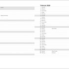 Termine und Wochentage für Januar und Februar 2028 mit Feiertagen: Neujahr, Heilige Drei Könige, Valentinstag, Rosenmontag.