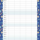 Kalender für Mai mit Minions-Illustration. Linke Spalte: Datum. Rechteckige Felder für Einträge. Verspielter Rand mit Gadgets.