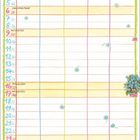 Planer für Mai; Termine: Muttertag am 9., Pfingsten am 16. und 17., Fronleichnam am 26. Bunte florale Illustration.