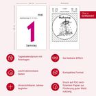 Kalenderblatt: Mai, 1, Samstag, Maifeiertag. Illustration: Maibaum. Merkmale: Kalender mit Feiertagen, gut lesbar, kompakt.
