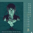 Text: "One does not simply walk into Mordor." Daneben Kalenderdaten. Illustration: Ein Mann schaut ernst, Hintergrund eine Karte.