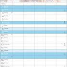 Kalenderseite für Mai. Hinweis zu Bangladesch: UNICEF schützt Kinder mit sauberem Wasser. Drei lachende Kinder außen.