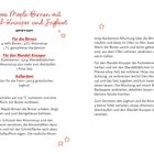 Warme Maple-Birnen mit Mandel-Knusper und Joghurt. Zutaten: Birnen, Ahornsirup, Kardamom, Kürbiskerne, Mandelblättchen.