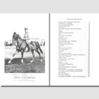 Inhaltsverzeichnis mit Kapiteln und Seitenzahlen. Links Foto eines Reiters auf einem Pferd. Unterschrift: Felix Bürkner.
