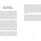 Text: "Leon Hanser: Trauer für alle!" und Text über Trauerkultur und Vogelzwitscherboxen, Seitenzahlen 13 und 14.