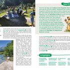 Texte oben: "Der lehrreiche Rastplatz am Stappitzer See."

"Spielen am glasklaren, kalten Bach."

Ein Comic-Biber erzählt die Sage vom Lindwurm des Stappitzer Sees.

Szene: Kinder spielen an einem großen Felsen mit Informations-Tafel in einer Berglandschaft. Links ein waldiger Hang, rechts ein Bach. Unten weitere Naturbeschreibung.