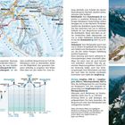 Karten- und Profilansicht der Jungfrau-Region, Text über Abstieg und Rottalsattel, Fotos von Bergpanorama, Wegbeschreibung.
