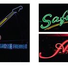 „Die Lichter von St. Pauli“ beschreibt Neonschilder: Gitarre mit „36“, „Safari“ mit Elefant, „Alte Liebe“ in leuchtenden Farben.