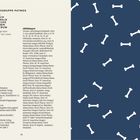 Verlagsgruppe Patmos: Patmos, Eschbach, Grünewald, Thorbecke, Schwaben, Ver Sacrum. Rechte Seite zeigt ein Muster mit Knochen.