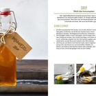 „Brennnessel-Sirup“, Anleitung und Zutaten für Sirup zur Stärkung des Immunsystems. Rezeptdetails und Bild von Sirupflasche.