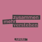 Links: Text über Online-Identitäten und Avatare. Rechts: Fortsetzung des Themas. Unten rechts: "GRAU" Logo. Hintergrund: Rosa.