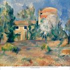 Kalenderblatt Mai 2017. Illustration: Landschaft mit Haus und Bäumen, impressionistischer Stil, dominiert von Blau- und Grüntönen.