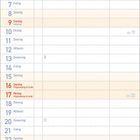 Kalenderblatt für Mai 2027. Feiertage: 1. Maifeiertag, 6. Christi Himmelfahrt, 9. Muttertag, 16.-17. Pfingsten, 27. Fronleichnam.