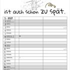 Kalenderblatt für Mai 2027 mit Wochenübersicht. Spruch: "Jetzt noch vernünftig zu werden, ist auch schon zu spät." Gezeichnete Giraffe mit Brille.