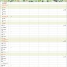 Kalenderseite "MAI 2027". Oben Gartensymbole wie Gießkanne und Schaufel auf grünem Hintergrund.