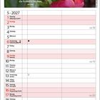 GROSSZÜGIGKEIT. Ein wenig Duft bleibt immer an den Händen derer haften, die Rosen schenken. Darunter Kalender Mai 2027.