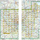 Übersichtskarte, Blattschnitt Großraum Hamburg. Karten mit geografischen Details und Straßenverläufen, markierte Bereiche.