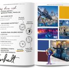 Inhalt: Das bin ich, Quick Facts, Übersichtskarte, Tipps, Empfehlungen, Checkliste, Events. Verschiedene Bilder und Zahlen.