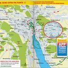 „Deine Extra Faltkarte“, „Marco Polo Top-Highlights“ und Zürich-Karte mit Wegmarkierungen und Umgebung.