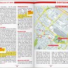 Links: Text über Sehenswürdigkeiten in Kapstadt. Rechts: Karte mit Route und Highlights.