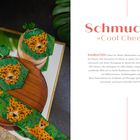 Text: "Schmuckset 'Cool Cheetah'. RAUBKATZEN stehen für Stärke..." Bunte Perlenarmbänder und Ohrringe mit Gepardenmotiv.