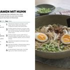 Text: "Rezepte mit Gemüsebrühe. Auch für Vegetarierinnen und Vegetarier sind Ramen-Suppen ein Genuss!...". Illustration: Schale mit Nudeln und Stäbchen.