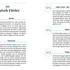 "Land und Sprache" beschreibt die Geschichte und Entwicklung der färöischen Sprache, ihre nordgermanischen Wurzeln und Einflüsse.