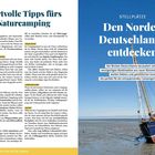 Wertvolle Tipps fürs Naturcamping. Stellplätze: Den Norden Deutschlands entdecken. Bild zeigt ein Boot auf sandigem Grund.