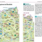 Links: Karte mit Regionen in Nordfrankreich. Rechts: Texte über die Regionen "Nordseeküste und Hinterland" und "Nördliche Côte d'Opale".