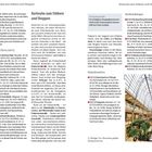 Texte befassen sich mit Einkaufsmöglichkeiten in Karlsruhe. Links: Clubs, rechts: Einkaufszentren und Buchhandlungen.
