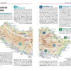 Inseln im Überblick: 1. Funchal, 2. Südwesten, 3. Nordküste, 4. Südosten, 5. Porto Santo. Karten der Inseln mit Nummern.