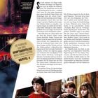 Text: "DIE KARRIERE DER DREI HAUPTDARSTELLER NACH HARRY POTTER - KAPITEL 4".  
Längerer Artikel über die Karrieren der Hauptdarsteller.  
Oben links Hogwarts-Schloss bei Nacht.  
Unten rechts Kinderschauspieler in Filmausschnitt.