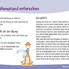 5. Atemstand erforschen. 4 min/Einzelübung im Stehen. Hören oder vorlesen lassen. Illustration einer Giraffe mit Schal.