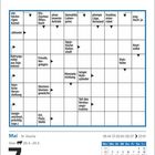 Kalenderblatt mit Kreuzworträtsel. Datum: 7. Mai. Wochentag: Freitag. Woche: 18. Stier: 20.4.–20.5. Mondphase angegeben.