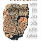 Die Vermessung der Welt: LANDKARTEN. Uralte Karte aus dem 6. Jh. v. Chr. mit eingeritzten Symbolen und Inschriften. Kalender für Januar.