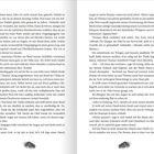 Zwei Seiten eines Buches mit fortlaufendem Text und der Seitenzahl 14 auf der linken sowie 15 auf der rechten Seite.