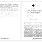FÜNF Echte, nachhaltige Veränderungen  
Zitat: "Wenn du nicht fliegen kannst, dann renne..." (Martin Luther King Jr.)  
Text über Gewohnheiten und Lebensstil.