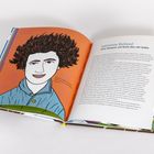 Links: Illustration von Adrienne Bolland, rechts: Text über ihren Flug ohne Kompass durch die Anden.