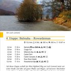 4. Etappe: Balmaha – Rowardennan, 12,4 km, 4 Std. Naturbild mit Regenbogen über See und Bäumen.