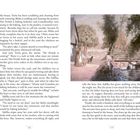 Seitenzahlen: 174, 175. Text beschreibt häusliche Szenen und Familienvorbereitungen.

Illustration: Eine ruhige Szene mit Figuren nahe einem Fluss und Brücke.