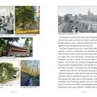 Sechs Fotos von Baustrukturen, datiert zwischen 1930 und 2025, mit begleitendem Text über Ratingen.