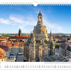 Mai-Kalenderblatt: Frauenkirche auf dem Neumarkt, Termine: 01.05. Tag der Arbeit, 16.05. Christi Himmelfahrt.