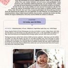 **Was wir fühlen**  
Kreatividee: Ich male, was ich fühle  
MATERIAL: 4 Materialien...

Ein lächelndes Baby sitzt am Boden in einem hellen Raum.