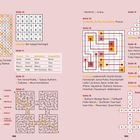 Seite 6/7: Hermine Granger, Ron Weasley... Seite 22/23: FLUFFY, Lösung: Fidelius.  
Verschiedene Rätsel und Lösungen.