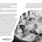 Seite 168. Personen reden emotional. Illustration zeigt Greifen in einem Wald mit zwei Personen in der Mitte.