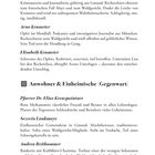 Recherche & Externe Aufklärer, Anwohner & Einheimische (Gegenwart). Personenbeschreibung und Rollen in Erzählung.