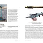 Links oben: „La Consulaire“ ist ein typisches Beispiel für die anhaltend hohe Bedeutung von Geschützen als Kriegstrophäen. Text darunter erläutert historische Ereignisse um „La Consulaire“. Rechts oben: Fotos von bronzenem Kammergeschütz der Ming-Periode und bronzener Hinterladerderbhaase der Sengoku-Periode. Illustration unten: Darstellung eines Karrengeschützes aus der Ming-Periode. 

Rechts unten: Text erklärt die Bedeutung und Verbreitung von Geschützen im 16. Jahrhundert. Seitenzahlen unten: 46 links und 47 rechts.