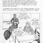 Ein Comic zeigt eine Freizeitbeamtin und drei Inhaftierte, die über die RAF und ein berühmtes Gefängnis sprechen.